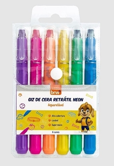 Imagen de Brw crayola retractil - color neon  blister 6 un