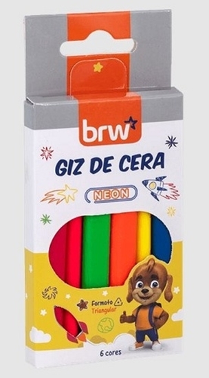 Imagen de Brw crayola larga - color neon  blister 6 un