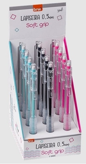 Imagen de Brw portamina  0.5mm plastico soft grip - display 12 un