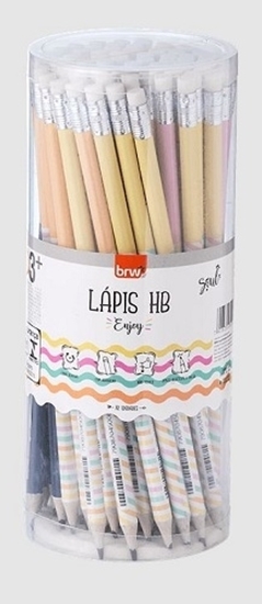Imagen de Brw lapiz con goma enjoy- pote 72 unidades
