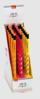 Imagen de Lapiz Brw hb cutpoint resina triangular - display 18 unidades