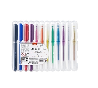 Imagen de Boligrafo gel brw 1.0mm display 12 unidades