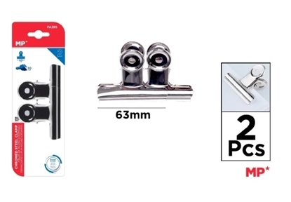 Imagen de Clip bull dog 63mm  main paper x 2unidades