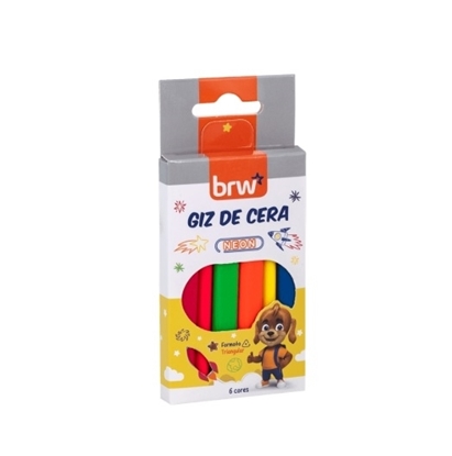 Imagen de Crayola Brw larga - color neon  blister 6 un