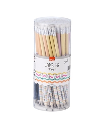 Imagen de Lapiz con goma Brw enjoy- pote 72 unidades