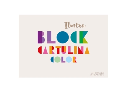 Imagen de Block cartulina color a3 ilustra 150 gr 20hojas