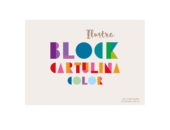 Imagen de Block cartulina color a3 ilustra 150 gr 20hojas