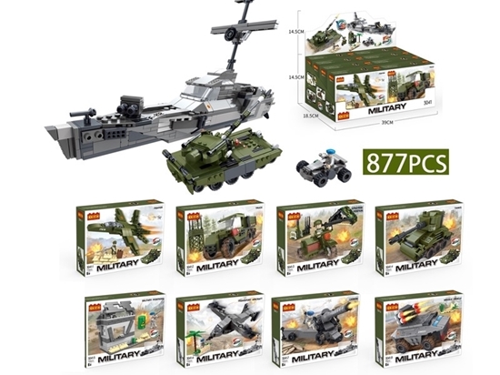 Imagen de Blokes cogo para armar vehiculos Militar    /96