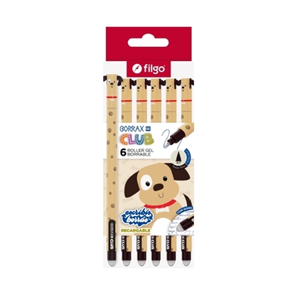 Imagen de Filgo roller gel borrable borrax se club - caja 6 perro