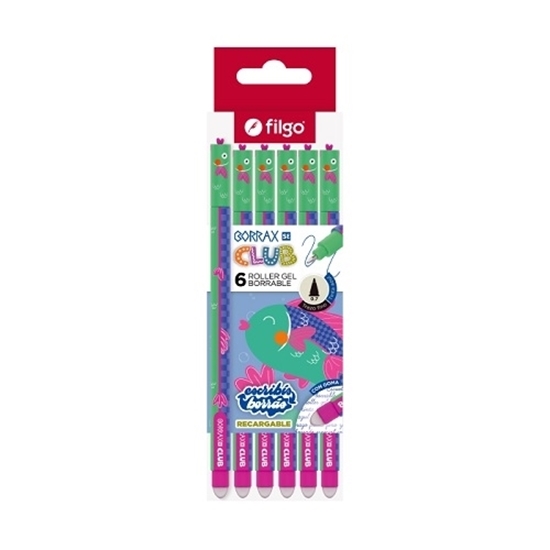 Imagen de Filgo roller gel borrable borrax se club - caja 6 pez