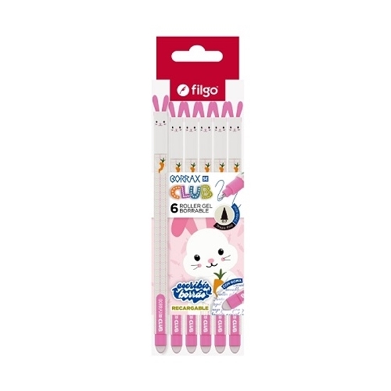 Imagen de Filgo roller gel borrable borrax se club - caja 6 conejo