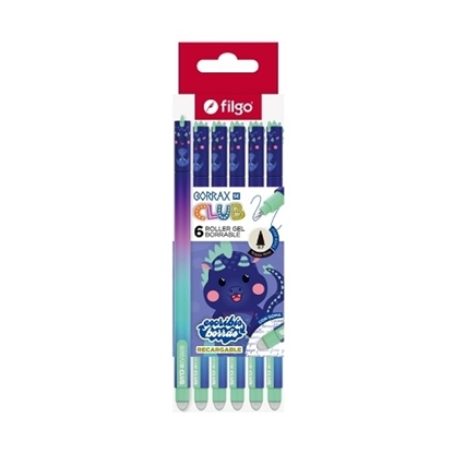 Imagen de Filgo roller gel borrable borrax se club - caja 6 dragon