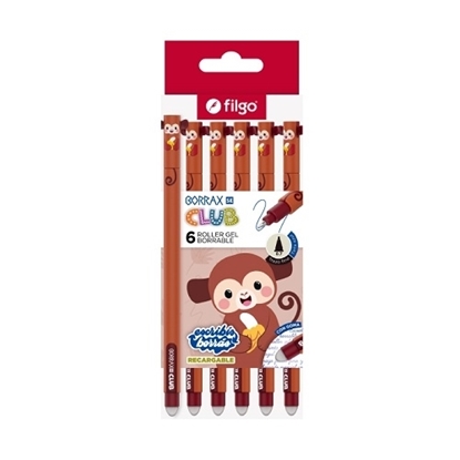 Imagen de Filgo roller gel borrable borrax se club - caja 6 mono