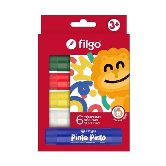 Imagen de Filgo tempera solida pinto - estuche 6 surtido