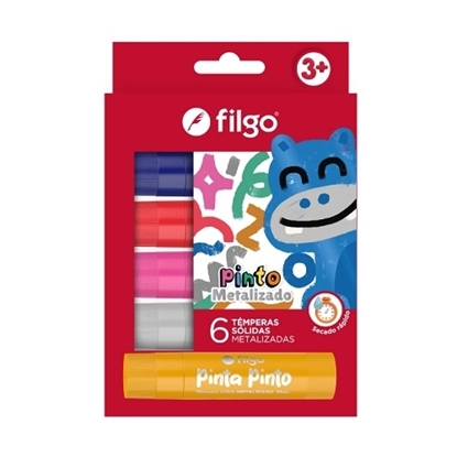 Imagen de Filgo tempera solida pinto - estuche 6 metalizado