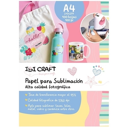 Imagen de Papel para sublimacion a4 x100 ibi craft
