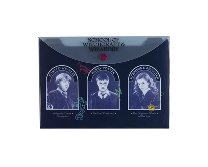 Imagen de Sobre a5 mooving con boton harry potter