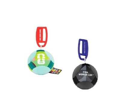 Imagen de A.Fifa 3" plush soccer pelota con clip surtido