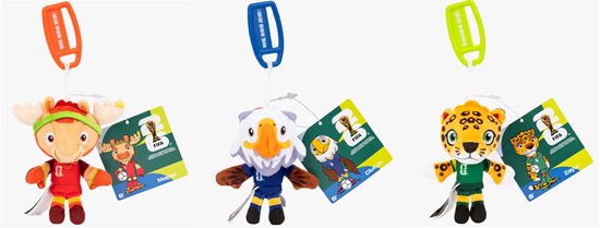 Imagen de A.Fifa 4" mascota plush con clip