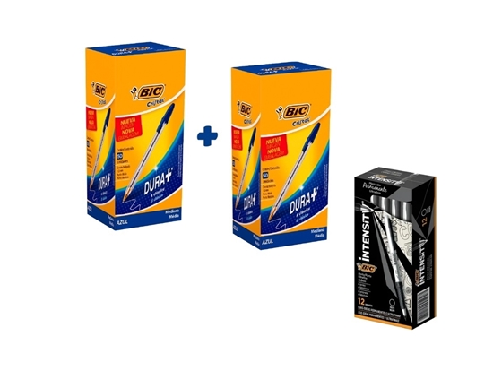 Imagen de Bic Boligrafo Promo 2 box x50 + 12 marcadores x12 c/grip