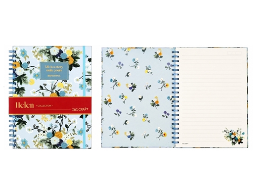 Imagen de Helen cuaderno a4 espiral 80hjs rayada ibi craft