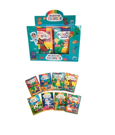Imagen de Libro mis libros para colorear caja 24 unidades