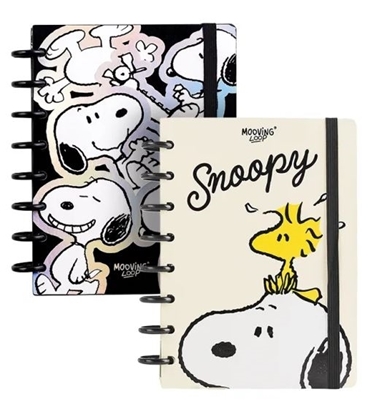 Imagen de Cuaderno mooving con discos a5 snoopy loops