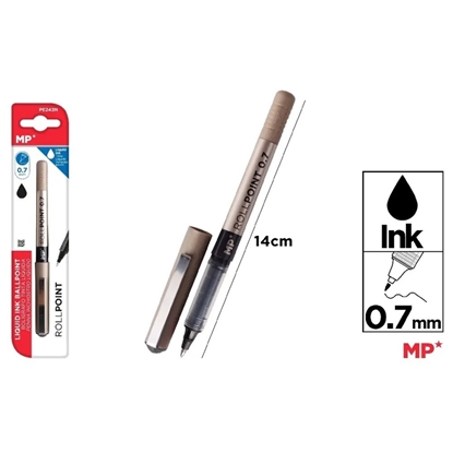 Imagen de Boligrafo roller point 0.7 negra main paper