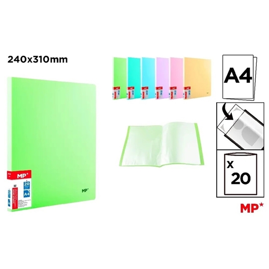 Imagen de Carpeta c/20 fundas pastel main paper /96