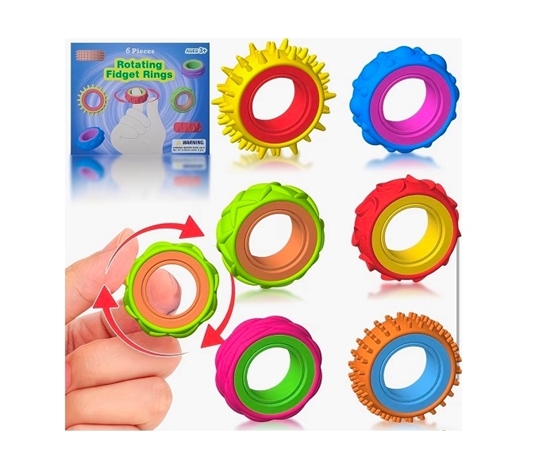 Imagen de A.Fidget 6 anillos sensoriales