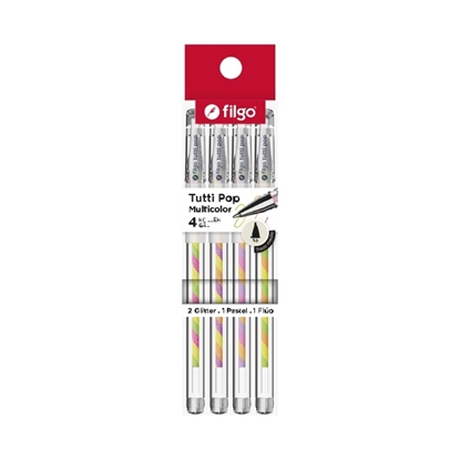 Imagen de Filgo roller gel pop tutti - estuche 4 surtido
