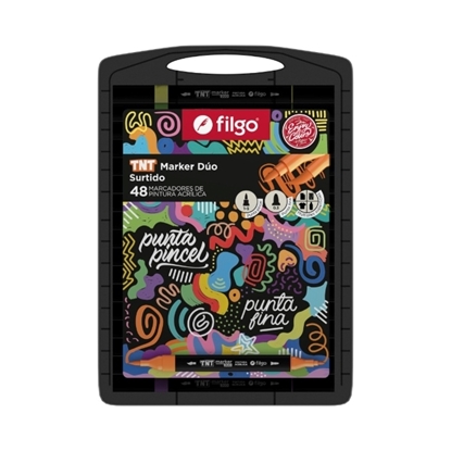 Imagen de Filgo marcador tnt duo market  - estuche plastico 48 sur