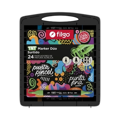 Imagen de Filgo marcador tnt duo market  - estuche plastico 24 sur
