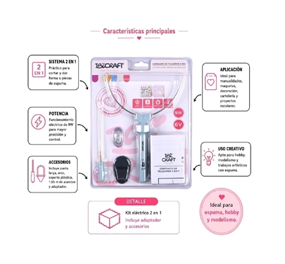 Imagen de Kit cortador de espuma electronico  2 en 1 ibi craft