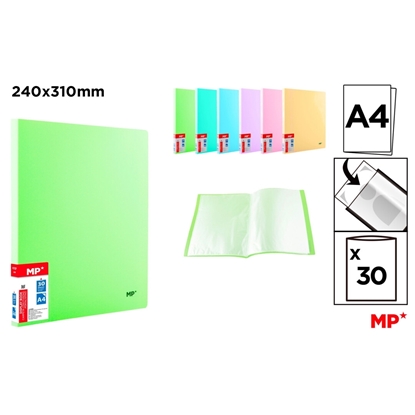 Imagen de Carpeta c/30 fundas pastel main paper /96