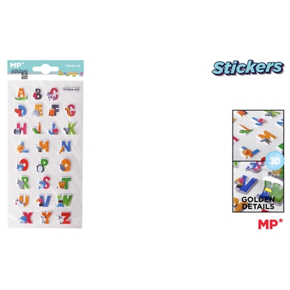 Imagen de Stickers 3d con relieve letras main paper