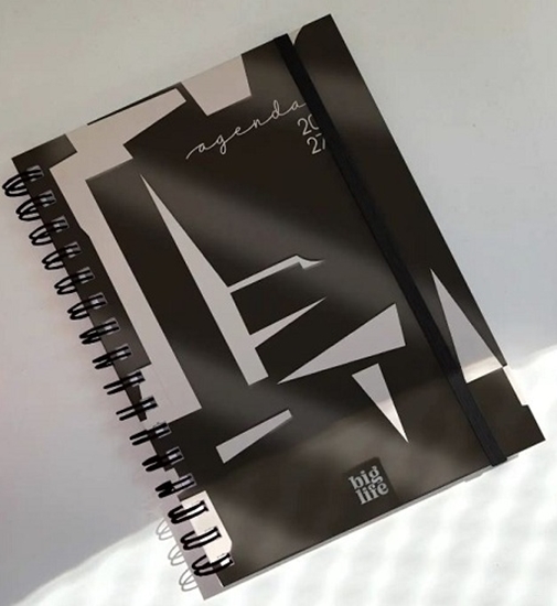 Imagen de Agenda big life monocromo block semana a la vista 16x22cm