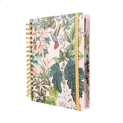Imagen de Agenda mooving floral dia p/pagina c/espiral