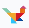 Imagen de Brw juego tangram plastico blister con 7 pzas