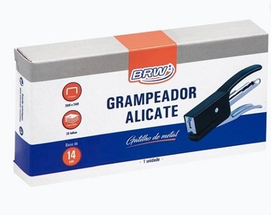 Imagen de Brw engrampadora Metal tipo pinza 25 hojas