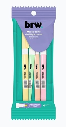 Imagen de Brw resaltador dashlight pastel blister 4 un