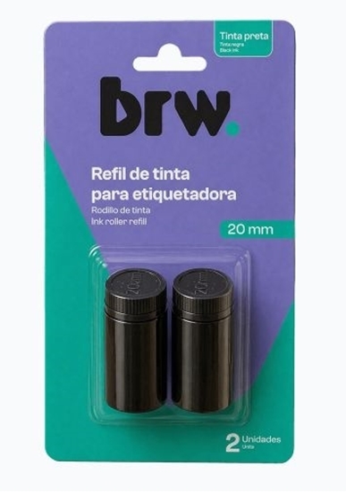 Imagen de Brw repuesto tinta para etiquetadora 5500eos 20 mm - bl 2 un