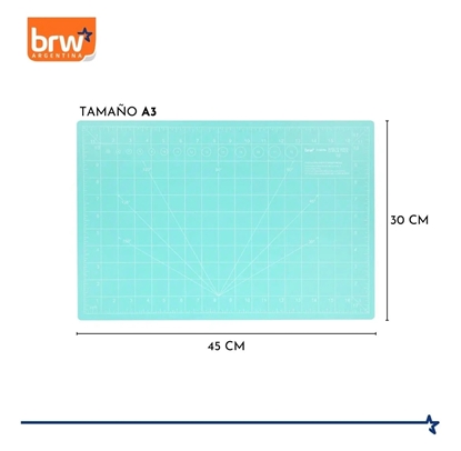 Imagen de Brw base de corte a3 doble faz 45 x 30 cm