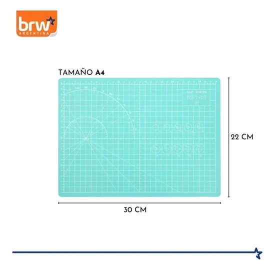 Imagen de Brw base de corte a4 doble faz 30 x 22 cm