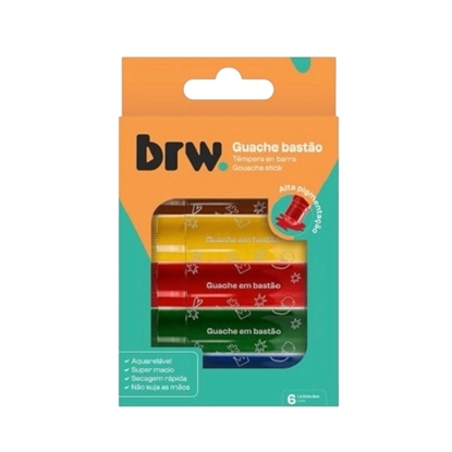 Imagen de Brw tempera solida 6 colores