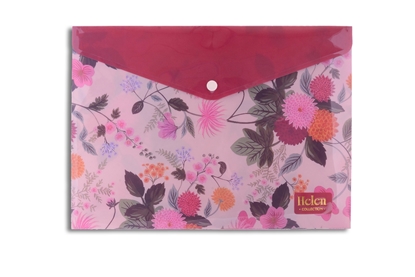 Imagen de Sobre plastico  con broche helen collection ibi craft 24x33cm 12unidades