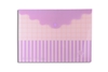 Imagen de Sobre plastico  con broche trama lila ibi craft 24x33cm 12unidades