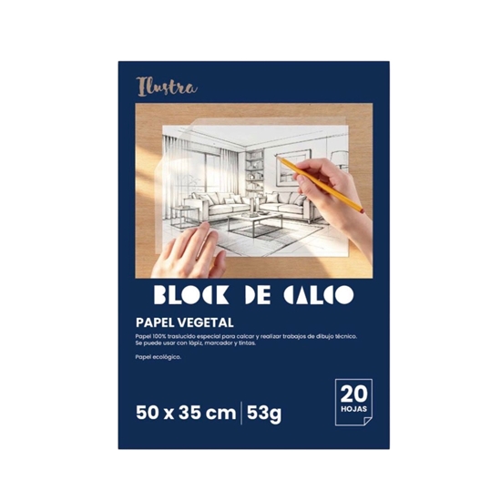 Imagen de Block calco ilustra 1/4w 55gr 10hojas