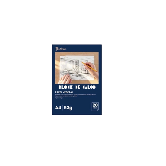 Imagen de Block calco ilustra a4 55gr 20 hojas