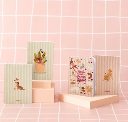 Imagen de Libreta apa la papa pocket a6 - pack x 2 - perritos